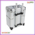 Silver Travel Makeup Luggage Train Case for Cosmetics (SATCMC017)